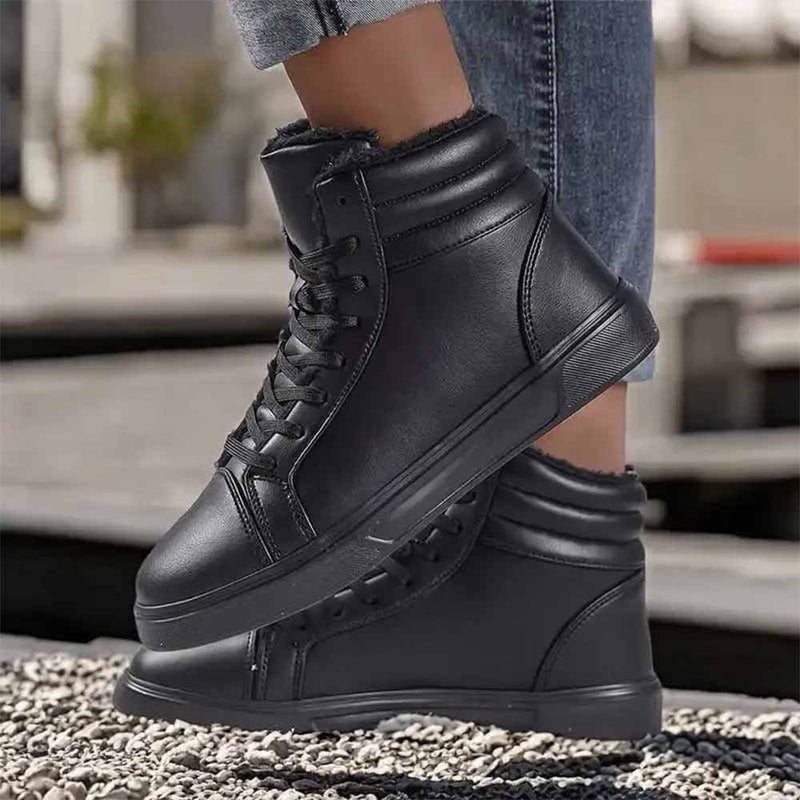 High top white sneakers for men