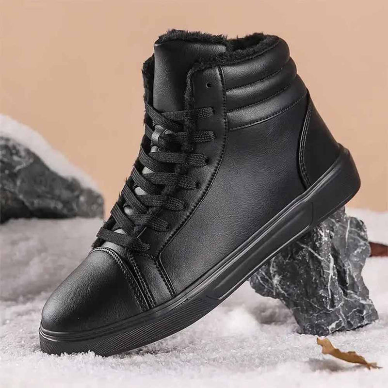 High top white sneakers for men