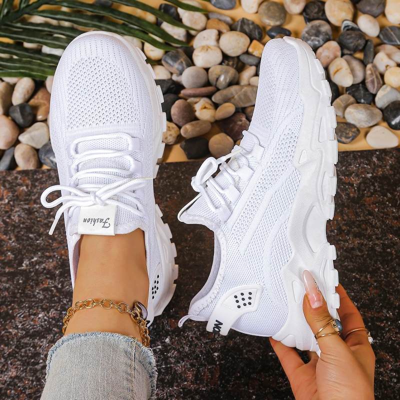Women’s Lightweight Sneakers with Thick Sole Design